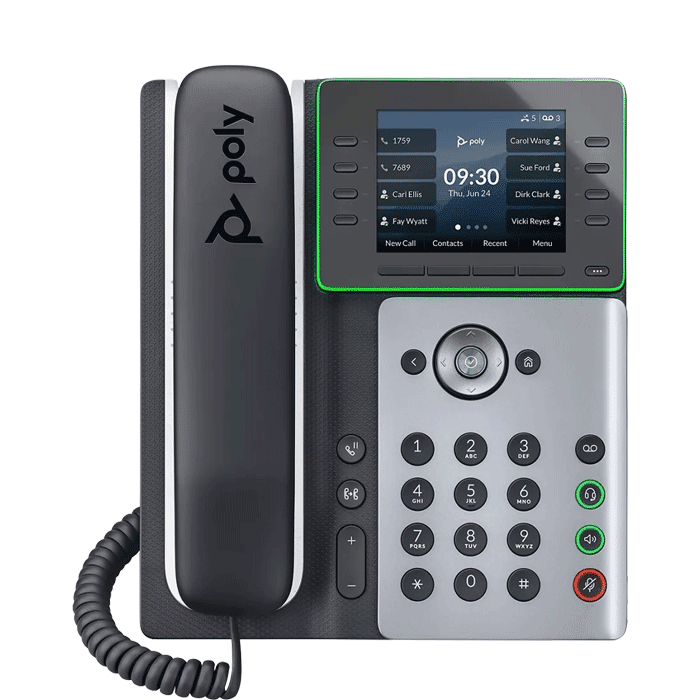 Poly Edge E300 Series IP Desk Phone - Front