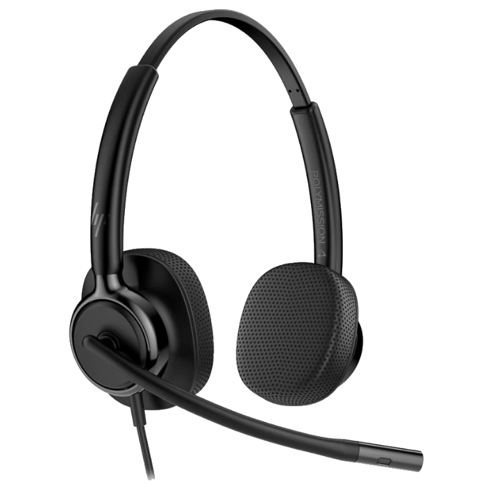 HP Poly Mission 400 Stereo Wired USB Headsets
