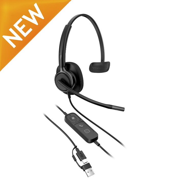 HP Poly Mission 415 Mono Wired USB Headset Classic