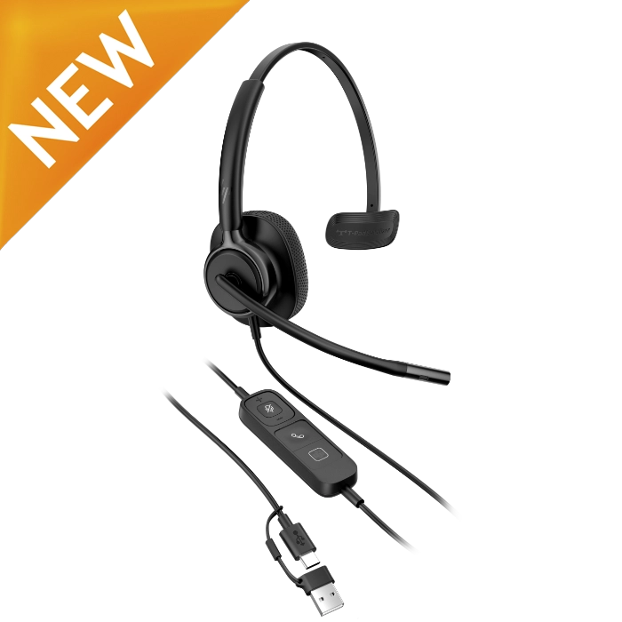 HP Poly Mission 415 Mono Wired USB Headset