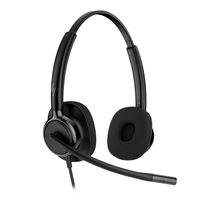 HP Poly Mission 425 Stereo Wired USB Headset Classic