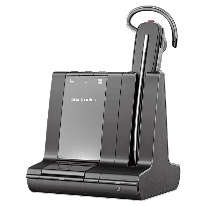 Poly Savi 8240 Wireless Headset in Dock