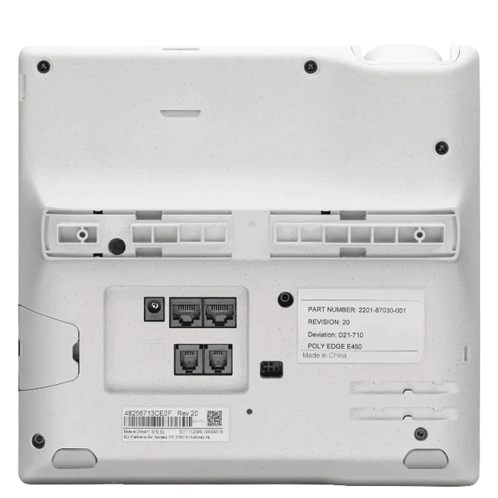 Poly Edge E400 Series IP Desk Phone - Back