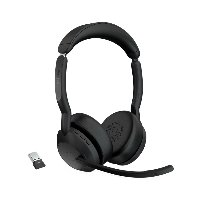 Jabra Evolve2 55 Stereo Wireless Headset w/ USB-A Dongle