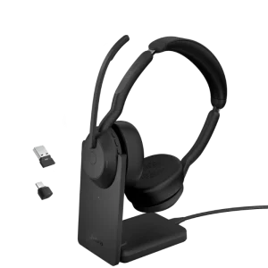 Jabra Evolve2 55 Stereo Headset (w/ Stand) - Headsets Direct