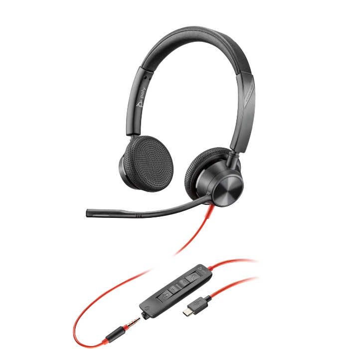 Poly BLACKWIRE 3320 USB-A ヘッドセット Poly Blackwire 3320 Headset | Buy Poly BW3320 213934-101 HP 76J16AA