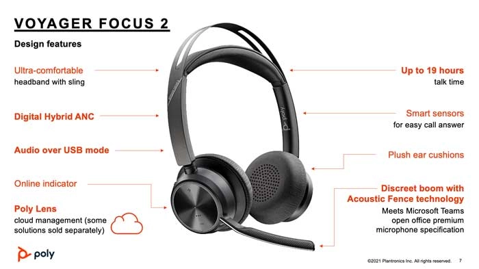 Poly Voyager Focus 2 | Buy a Poly Voyager Focus 2 UC Wireless