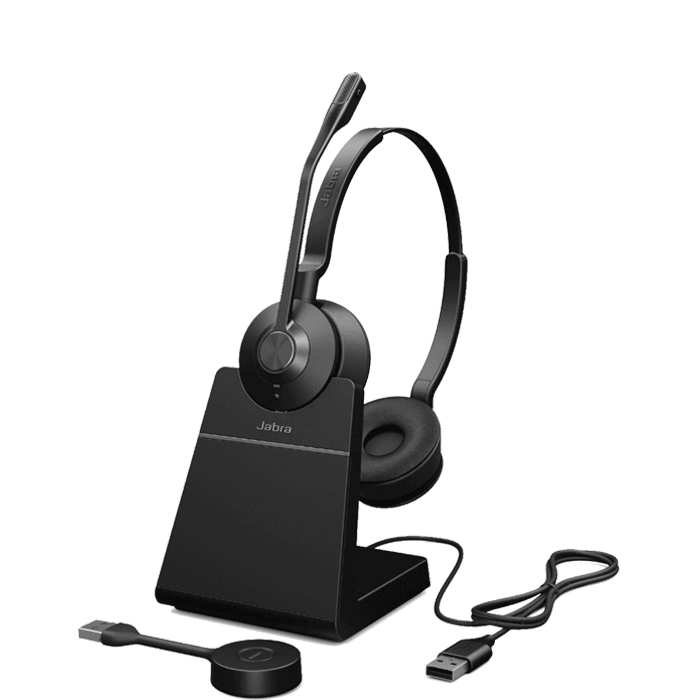 Jabra Engage 55 Stereo Wireless Headset w/ Stand & Dongle
