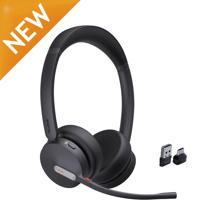 Yealink BH70 Mono Bluetooth Headset with USB-A & USB-C Adapters