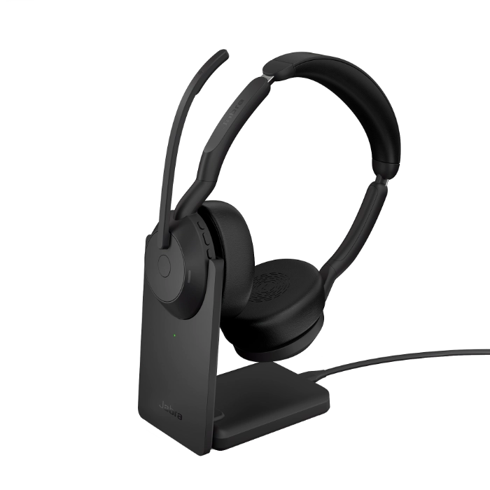 Jabra Evolve2 55 Stereo Wireless Headset w/ Stand