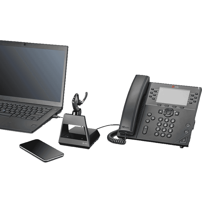 Voyager 5200 Office Deskphone, PC & Cell Headset