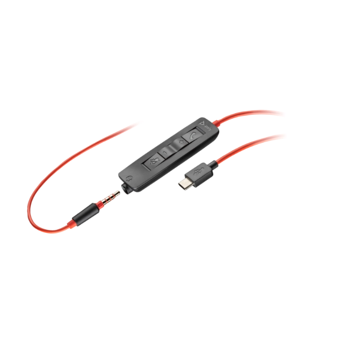Poly Blackwire BW3300 USB & 3.5mm Inline Controls