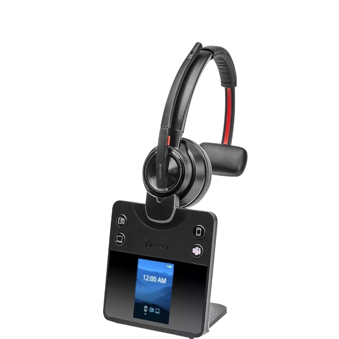 Poly Savi 8410 Office Wireless DECT Headset Microsoft Teams