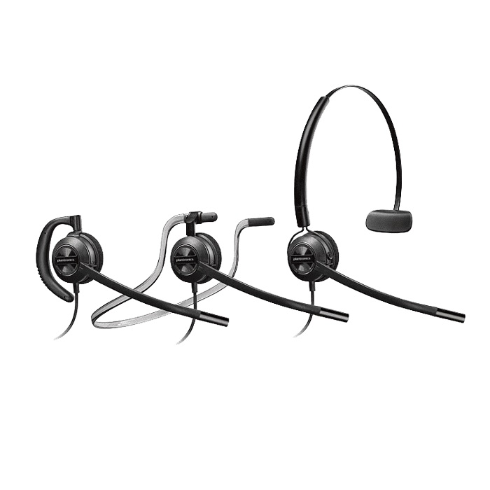 Poly EncorePro HW540 3 Wearing Options
