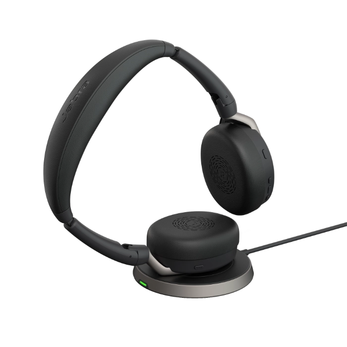 Jabra Evolve2 65 Flex Foldable Headset - In Stand