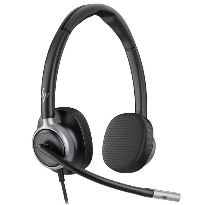 HP Poly Mission 600 Stereo Wired USB Headsets