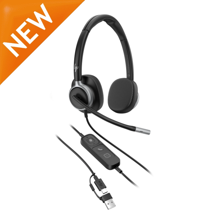 HP Poly Mission 625 Stereo Wired USB Headset