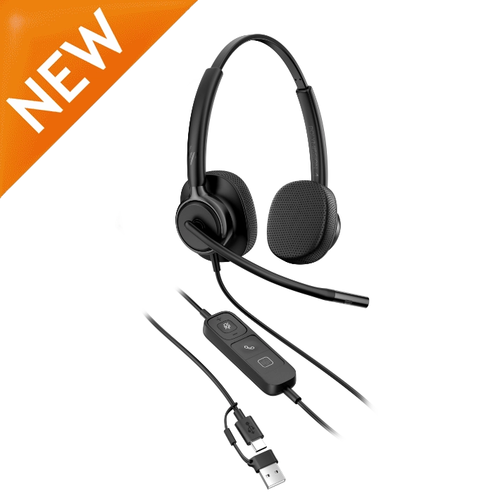 HP Poly Mission 425 Stereo Wired USB Headset