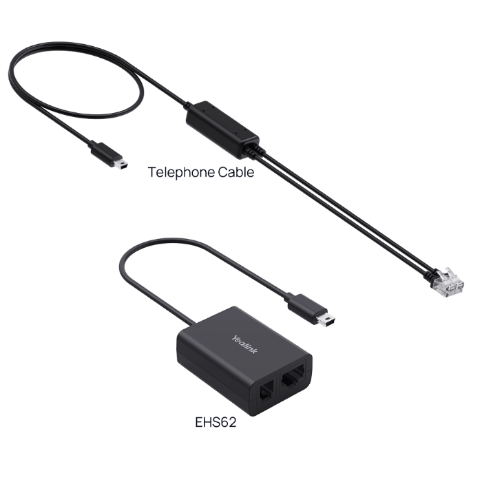 Yealink EHS62 Headset Adapter & Phone Cable