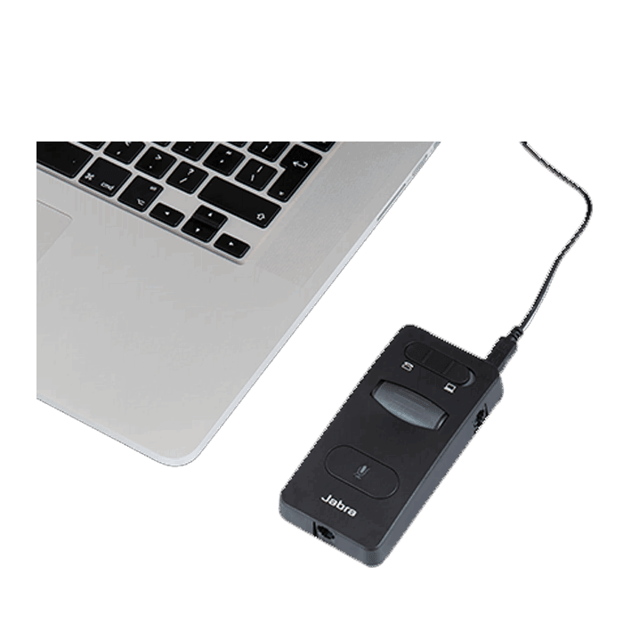 Jabra Link 860 Audio Processor w/ laptop
