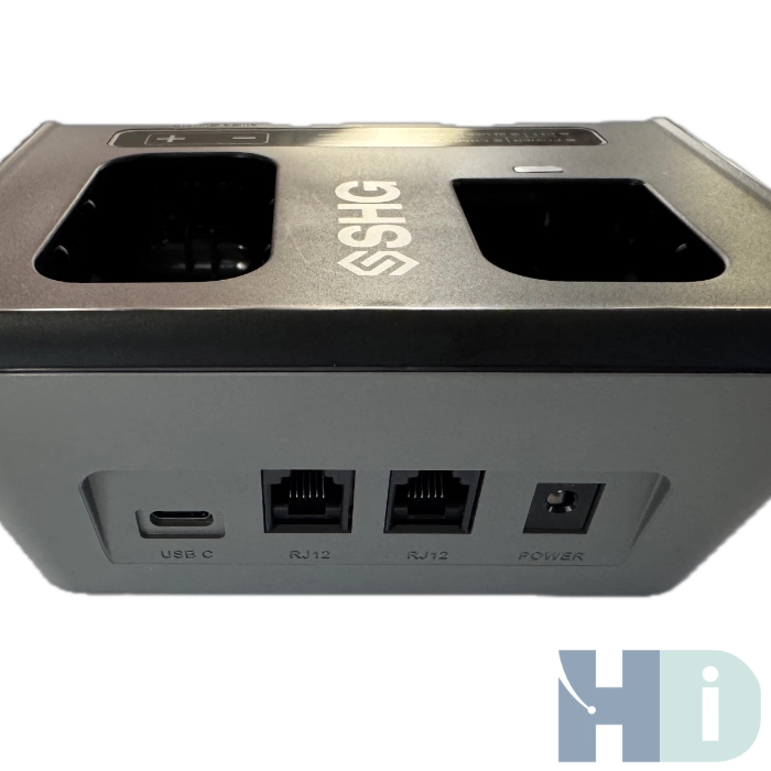SHG S D200 DECT Wireless PTT Push-to-Talk Headset Amplifier - Base Ports