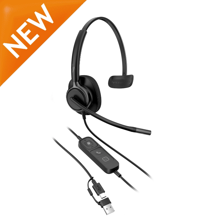 HP Poly Mission 415 Mono Wired USB Headset Classic