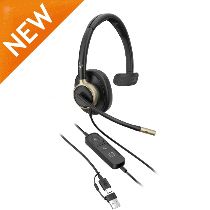 HP Poly Mission 815 Mono Wired USB Headset
