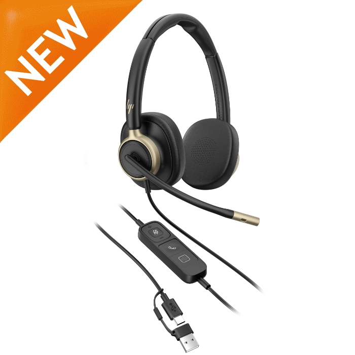 HP Poly Mission 825 Stereo Wired USB Headset