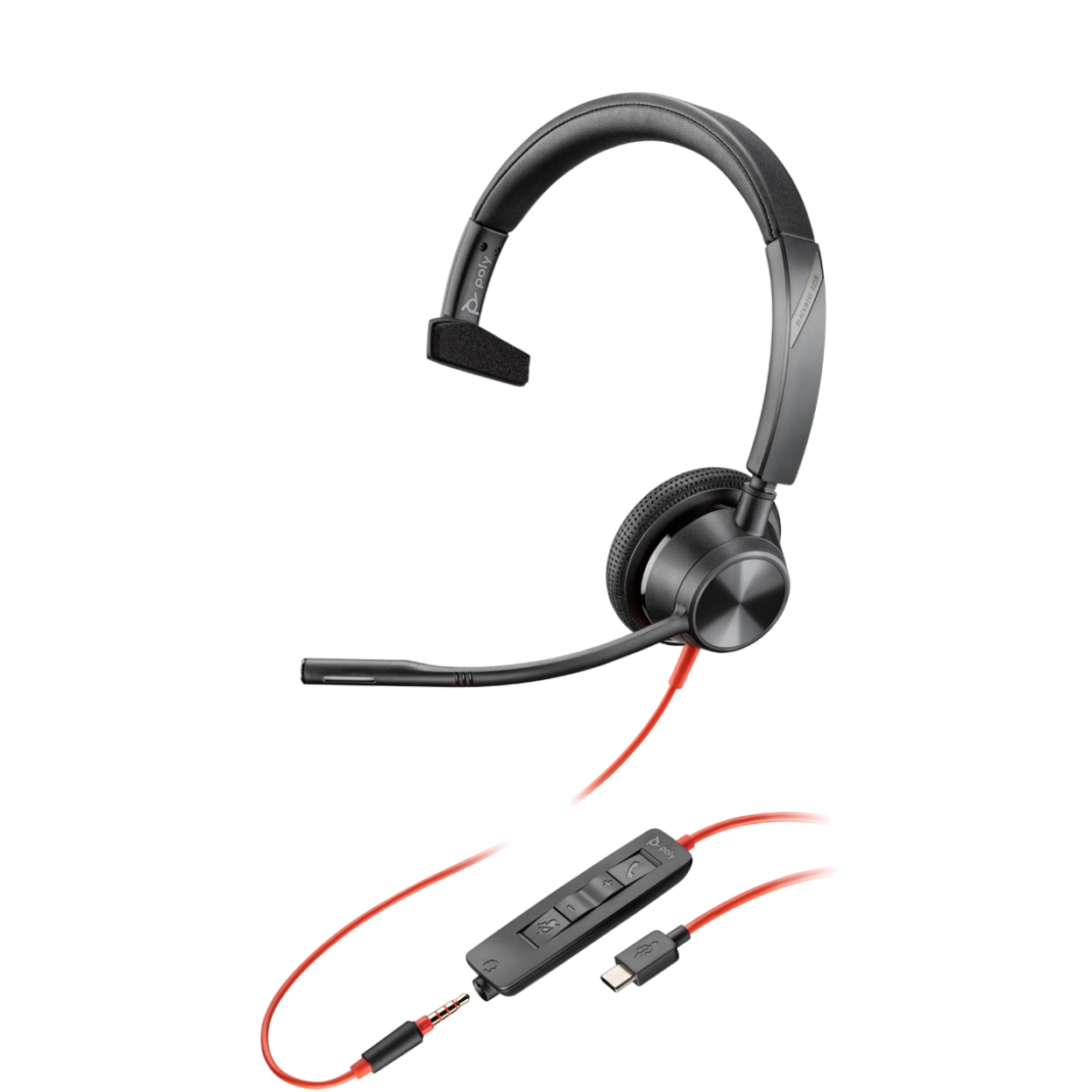 Poly Blackwire 3210 USB Headset | Buy Plantronics C3210 209744-101